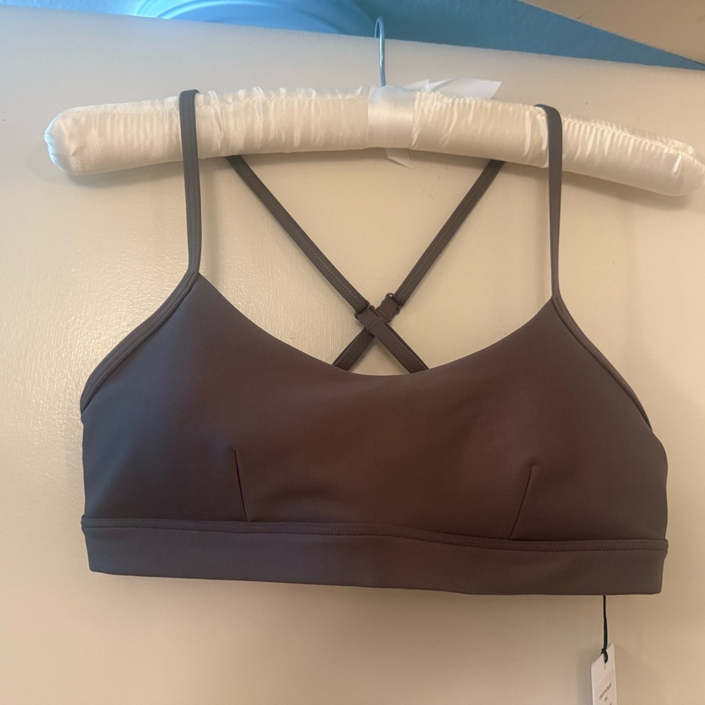 Alo Yoga Airlift Intrigue Bra - Olive Tree Size Small